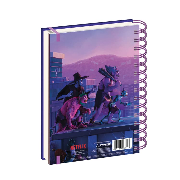 Caderno A5 K-Pop Demon Hunters — Com Argolas
