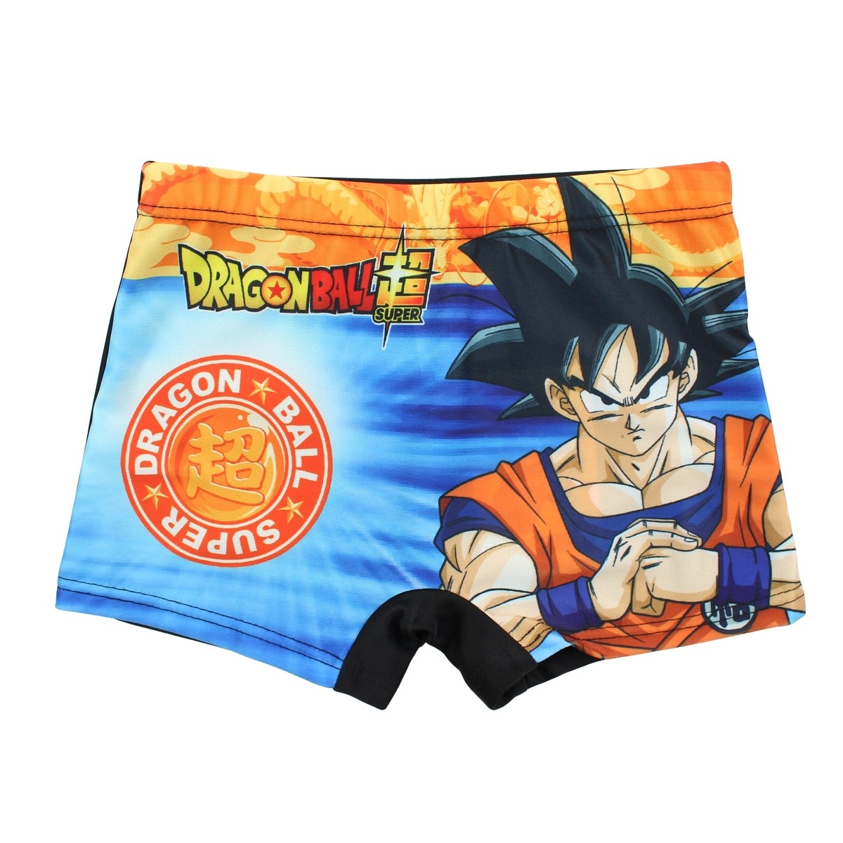 Calções Banho Dragon Ball azul/preto - BONECADA
