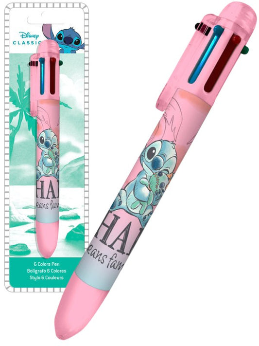 Caneta 6 cores Stitch