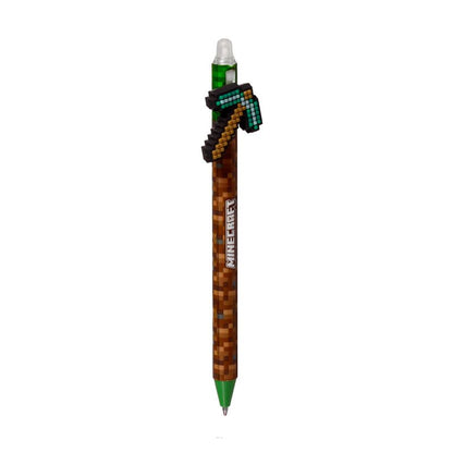 Caneta apagável Minecraft com topo de silicone Inkredible com ferramentas
