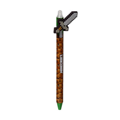 Caneta apagável Minecraft com topo de silicone Inkredible com ferramentas