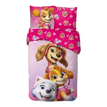 Funda nórdica con funda de almohada de la Patrulla Canina (200 x 140 cm)