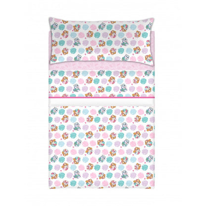 Conjunto lençóis Patrulha Pata Skye e Evereste