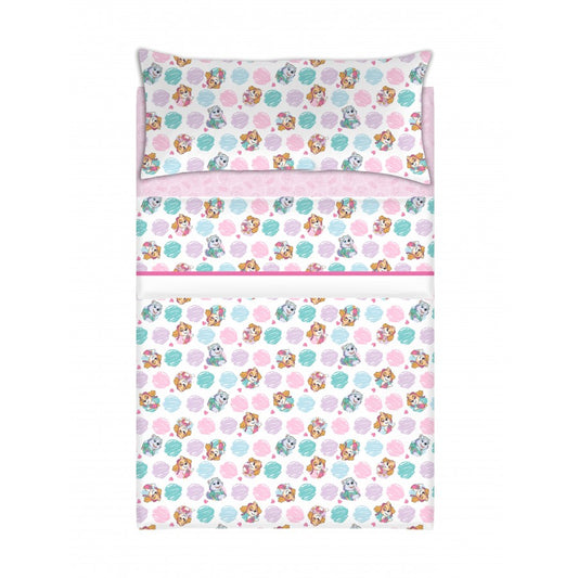 Conjunto lençóis Patrulha Pata Skye e Evereste