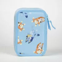 Conjunto Escolar Bluey com estojo triplo - BONECADA