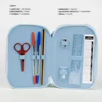 Conjunto Escolar Bluey com estojo triplo - BONECADA