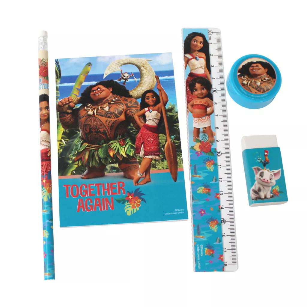 Conjunto Escolar Vaiana (5 peças) - BONECADA