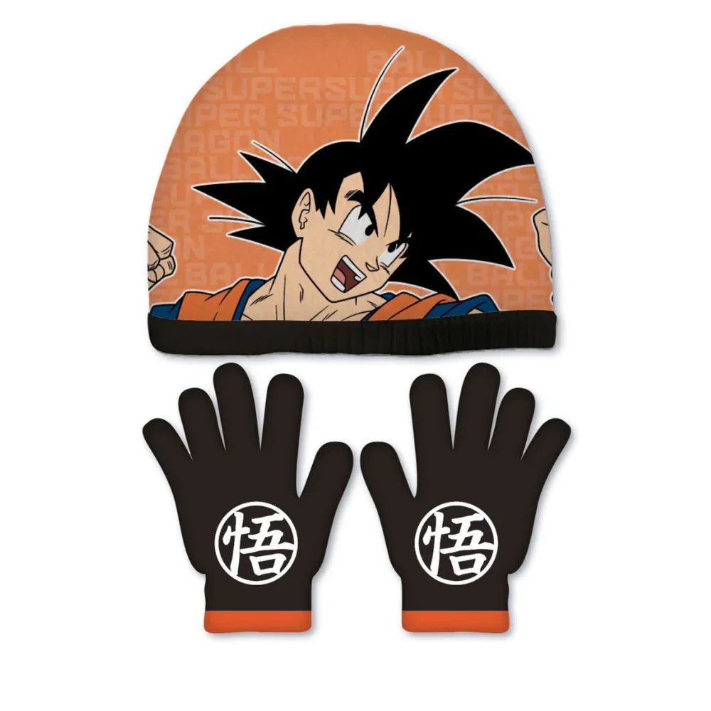 Conjunto Gorro e Luvas Dragon Ball - BONECADA