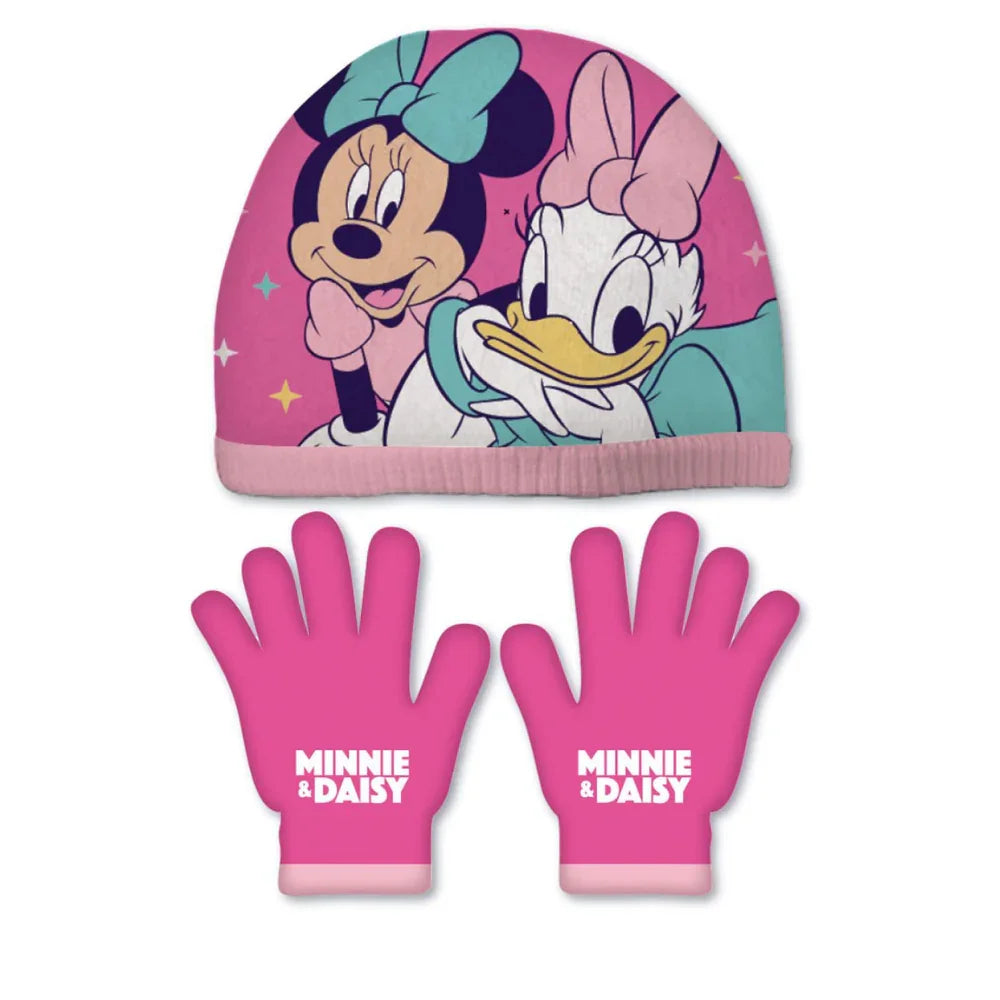 Conjunto Gorro e Luvas Minnie e Margarida - BONECADA