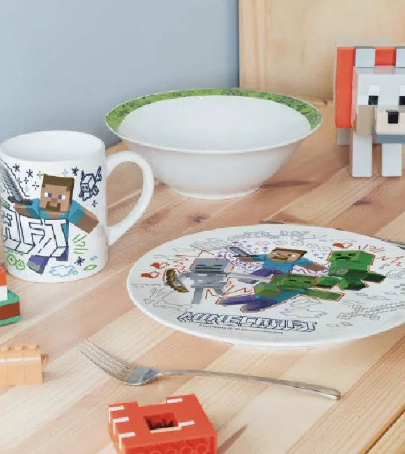 Conjunto Refeição Cerâmica Explore Minecraft