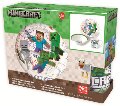Conjunto Refeição Cerâmica Explore Minecraft