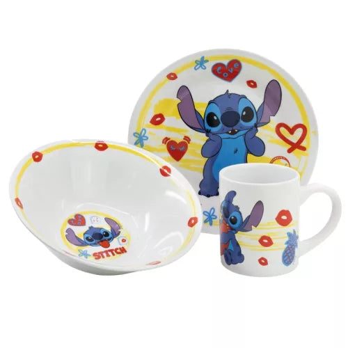 Conjunto Refeição Cerâmica Hearts Stitch