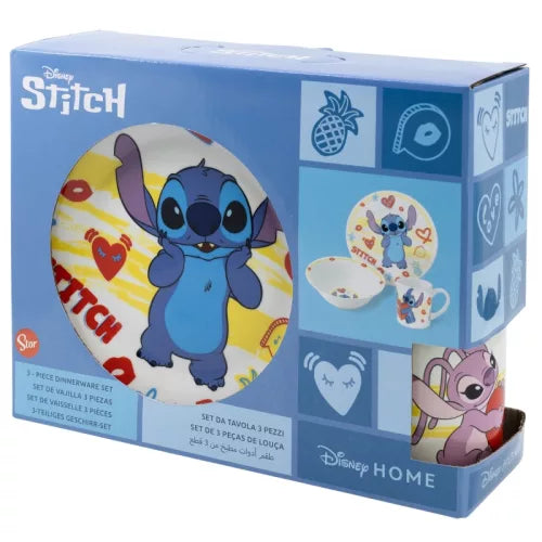 Conjunto Refeição Cerâmica Hearts Stitch - BONECADA