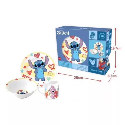 Conjunto Refeição Cerâmica Hearts Stitch - BONECADA