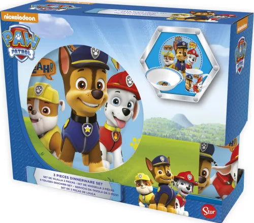Conjunto Refeição Cerâmica Icons Patrulha Pata