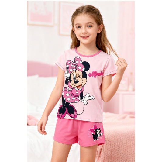 Conjunto T-Shirt e Calções Minnie (3-8 anos)