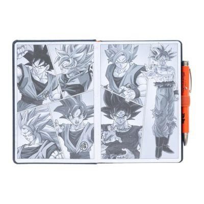 Conjunto Caderno A5 e Caneta Projetor - Dragon Ball Super Goku