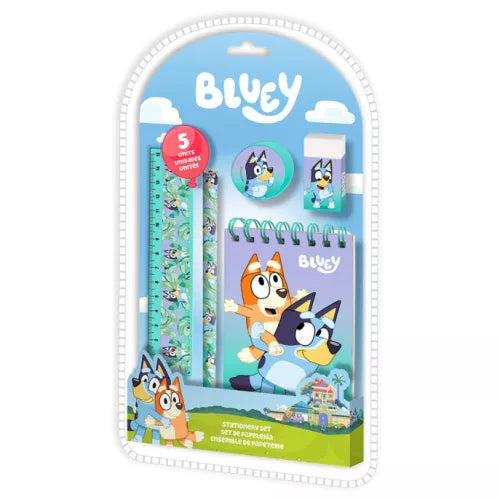 Conjunto Escolar Bluey 5 peças - BONECADA