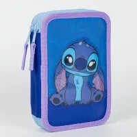 Conjunto Escolar Stitch com estojo duplo
