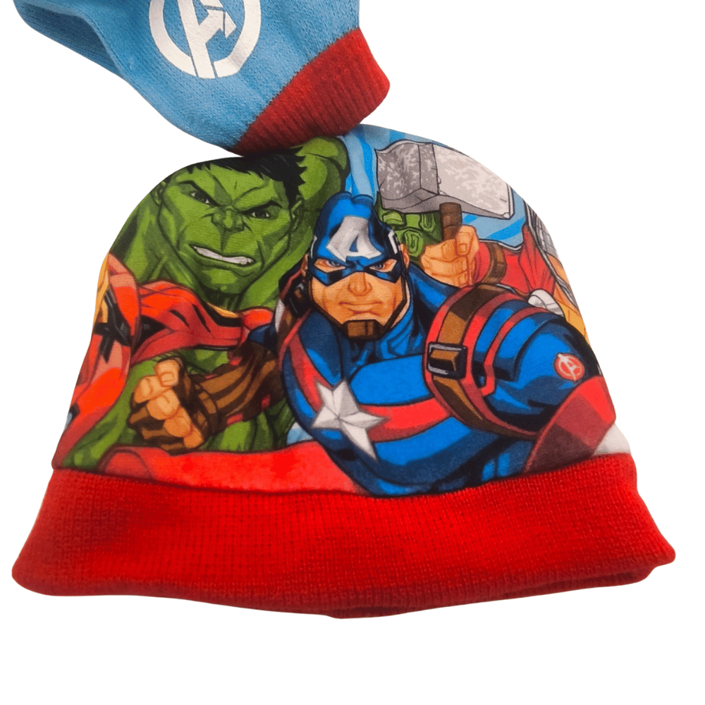 Conjunto Gorro e Luvas Avengers - BONECADA