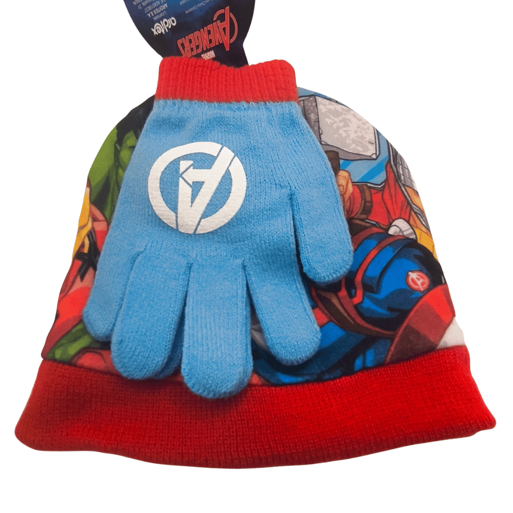 Conjunto Gorro e Luvas Avengers - BONECADA