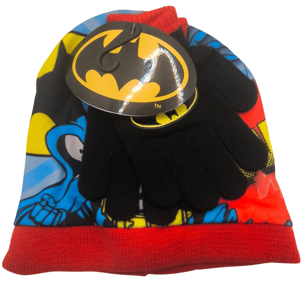 Conjunto Gorro e Luvas Batman - BONECADA