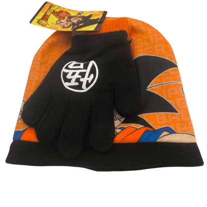 Conjunto Gorro e Luvas Dragon Ball - BONECADA