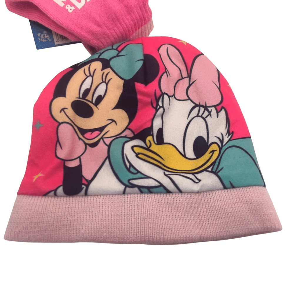 Conjunto Gorro e Luvas Minnie e Margarida - BONECADA