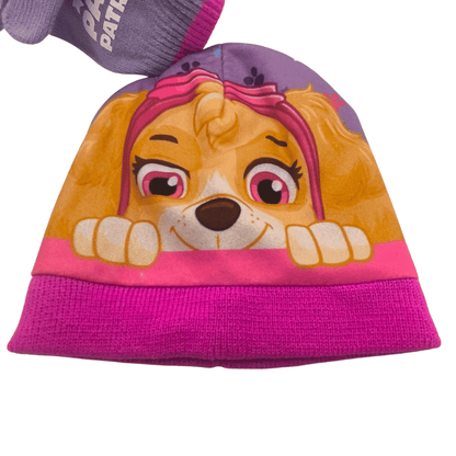 Conjunto Gorro e Luvas Patrulha Pata Skye - BONECADA