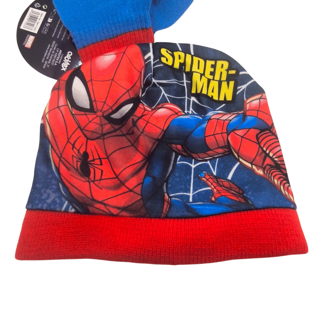 Conjunto Gorro e Luvas Spiderman - BONECADA