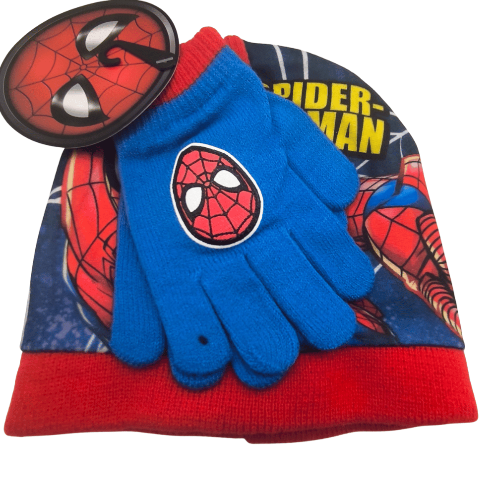 Conjunto Gorro e Luvas Spiderman - BONECADA