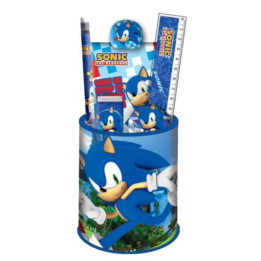Conjunto escolar Sonic Rush (7 peças) - BONECADA