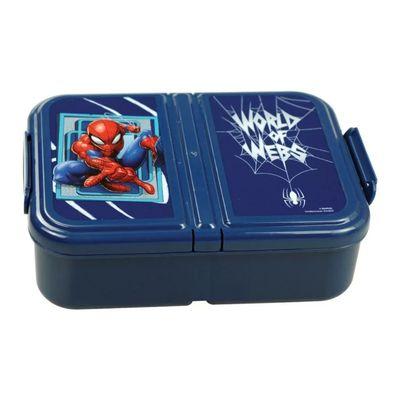 Conjunto garrafa alumínio e sanduicheira Spiderman world of Web