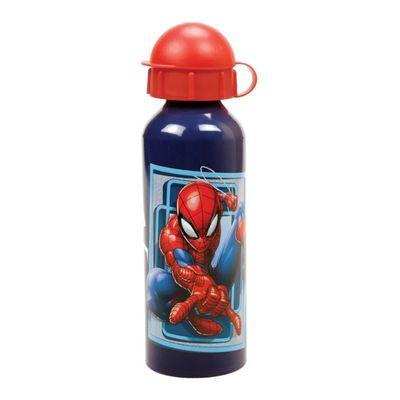 Conjunto garrafa alumínio e sanduicheira Spiderman world of Web