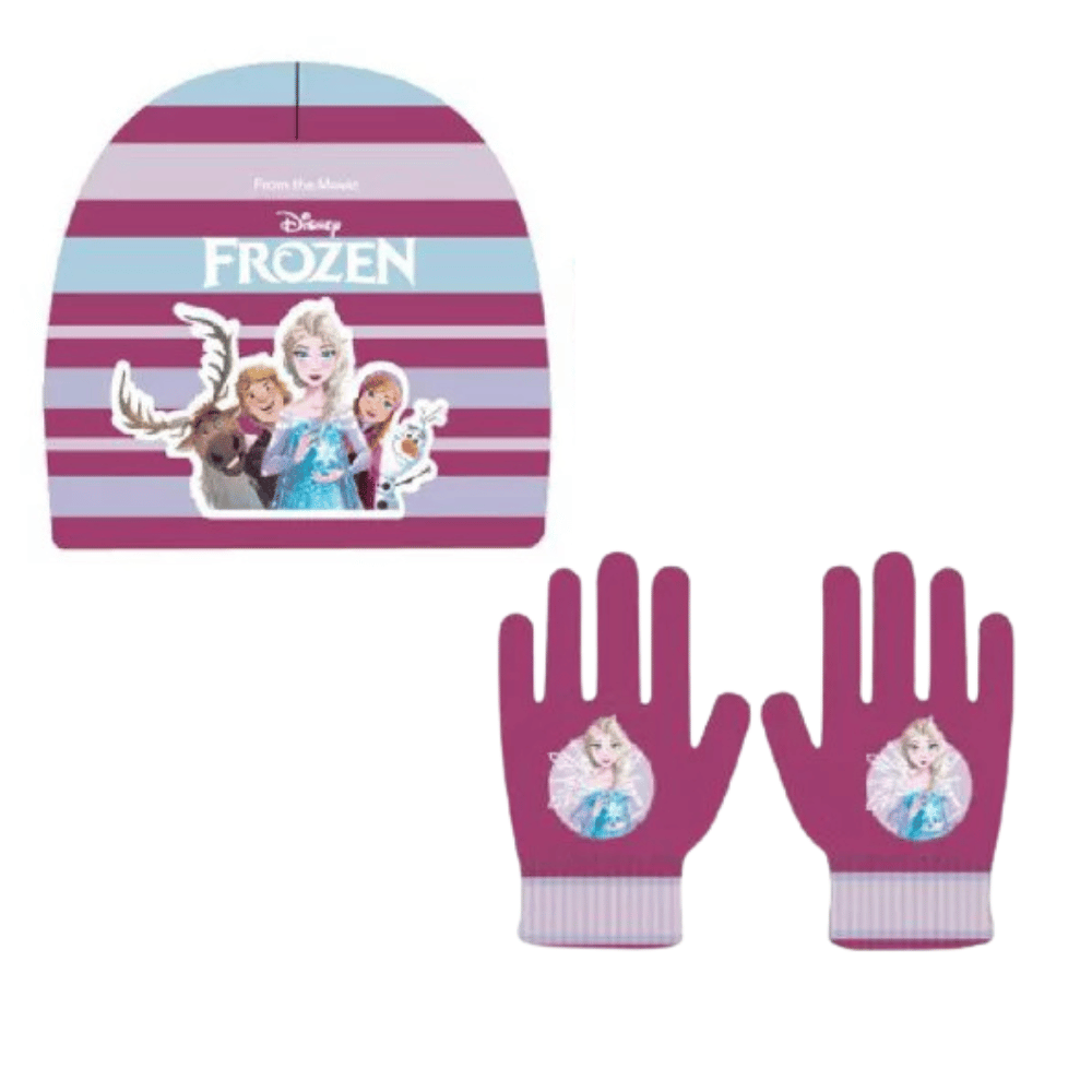 Conjunto gorro e luvas Frozen Winter - BONECADA