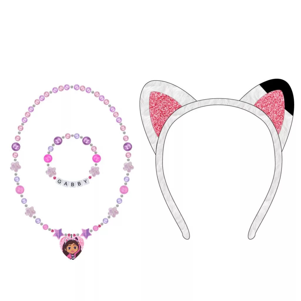 Conjunto bandolete, colar e pulseira Gabby
