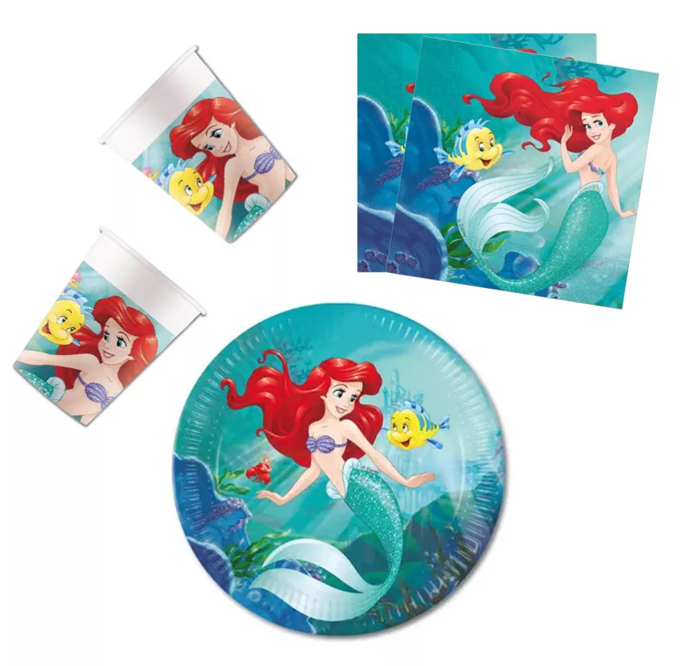 Conjunto de festa Ariel (36 peças)