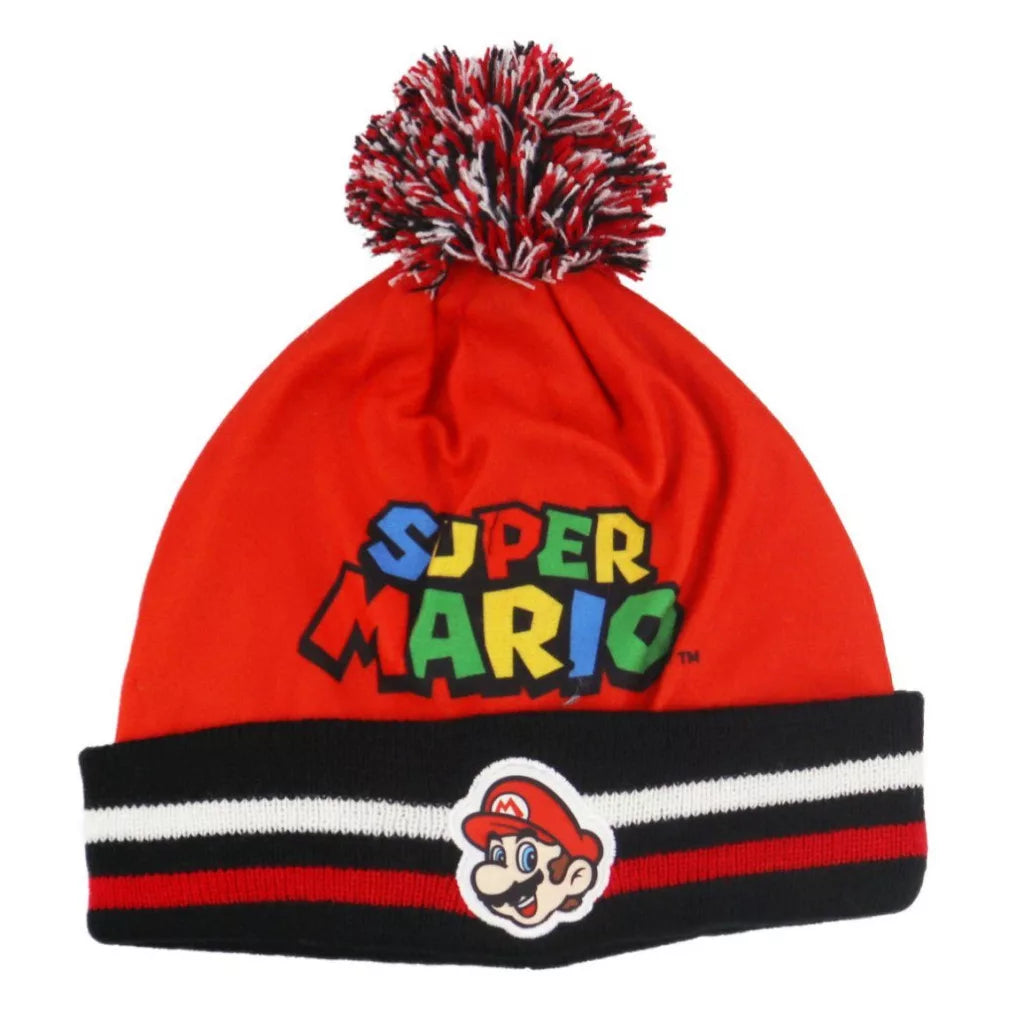 Conjunto de gorro e luvas Super Mario