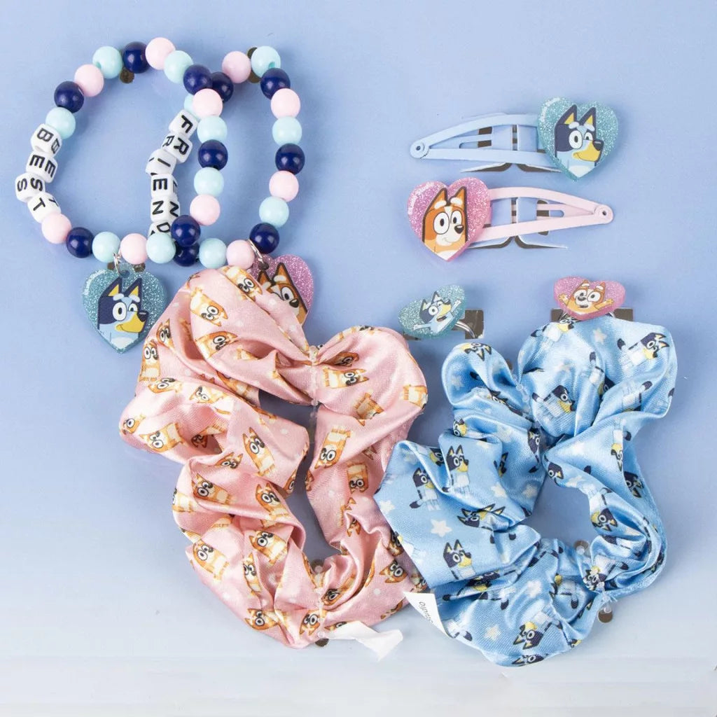 Conjunto de jóias e acessórios de cabelo Bluey Best Friends