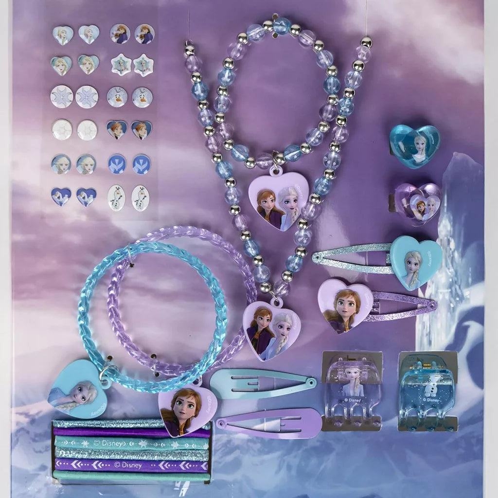 Conjunto de jóias e acessórios de cabelo Frozen