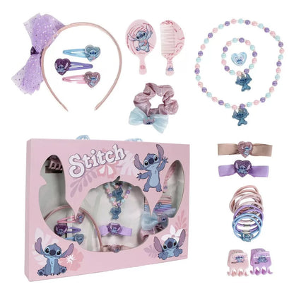 Conjunto de jóias e acessórios de cabelo Stitch
