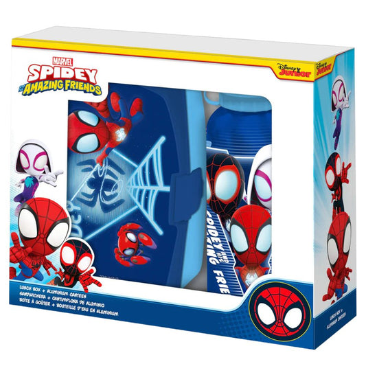 Conjunto Garrafa Alumínio + Sanduicheira Spidey — Amazing Friends
