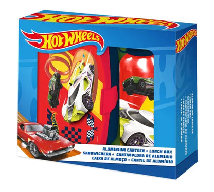 Conjunto garrafa e sanduicheira Hot Wheels - BONECADA
