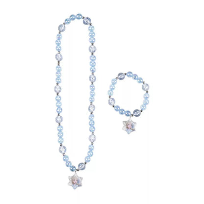 Conjunto pulseira e colar Frozen