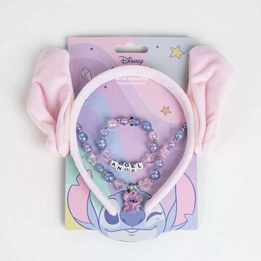 Conjunto bandolete, colar e pulseira Stitch