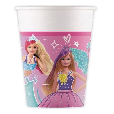 Copos de papel Barbie Fantasy (8 unidades)