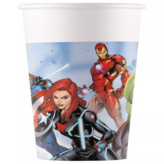 Copos de papel Avengers Infinity Stones (8 unidades)