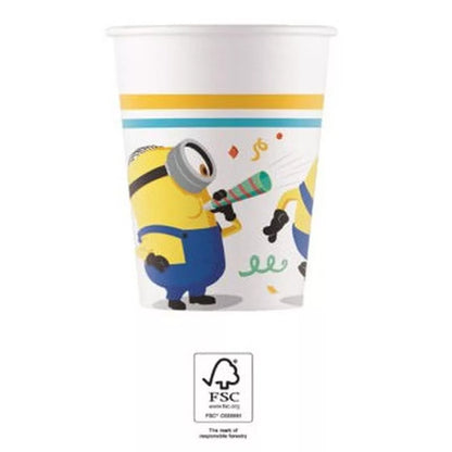 Copos de papel Minions The Rise of Gru (8 unidades)