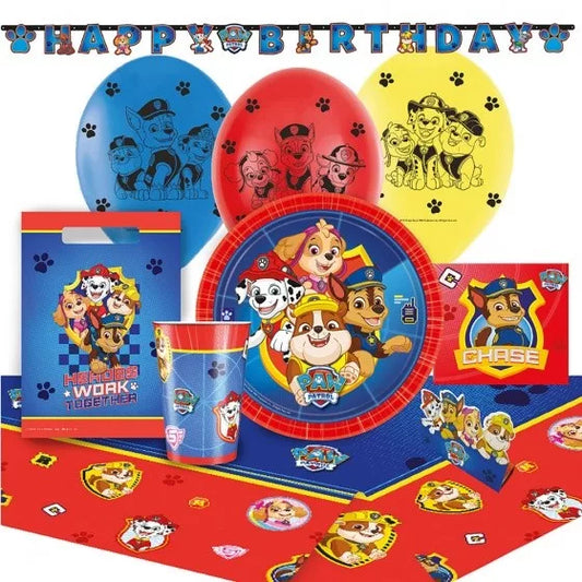 Conjunto de festa Patrulha Pata XL (com toalha e faixa)