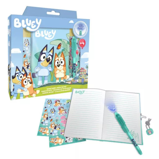 Diário com caneta mágica Bluey